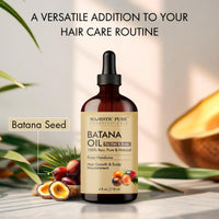 Majestic Pure MAJESTIC PURE Batana Oil for Hair Growth | Moisturizes Scalp & Hair | Nourishing & Volumizing | 100% Pure & Natural | PETA Certified | 4 Fl Oz