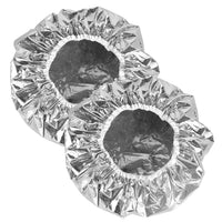 LilaLemon 2 Pcs Aluminum Foil Heat Cap for Deep Conditioning, Heated Shower Hair Cap for Hot Oil, Hair Treatment Processing Caps for Hair Dye,Tin Foil Hat Cap for Home Salon Use