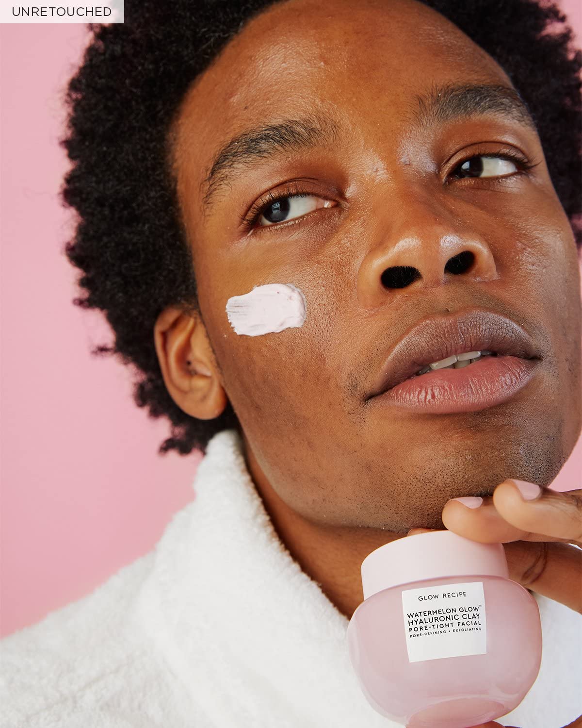 Glow Recipe Watermelon Glow Hyaluronic Clay Pore-Tight Facial - Gentle Exfoliating Clay Mask with Hyaluronic Acid - Help Minimize the Appearance of Pores, Even Tone + Hydrate (60ml / 2oz)
