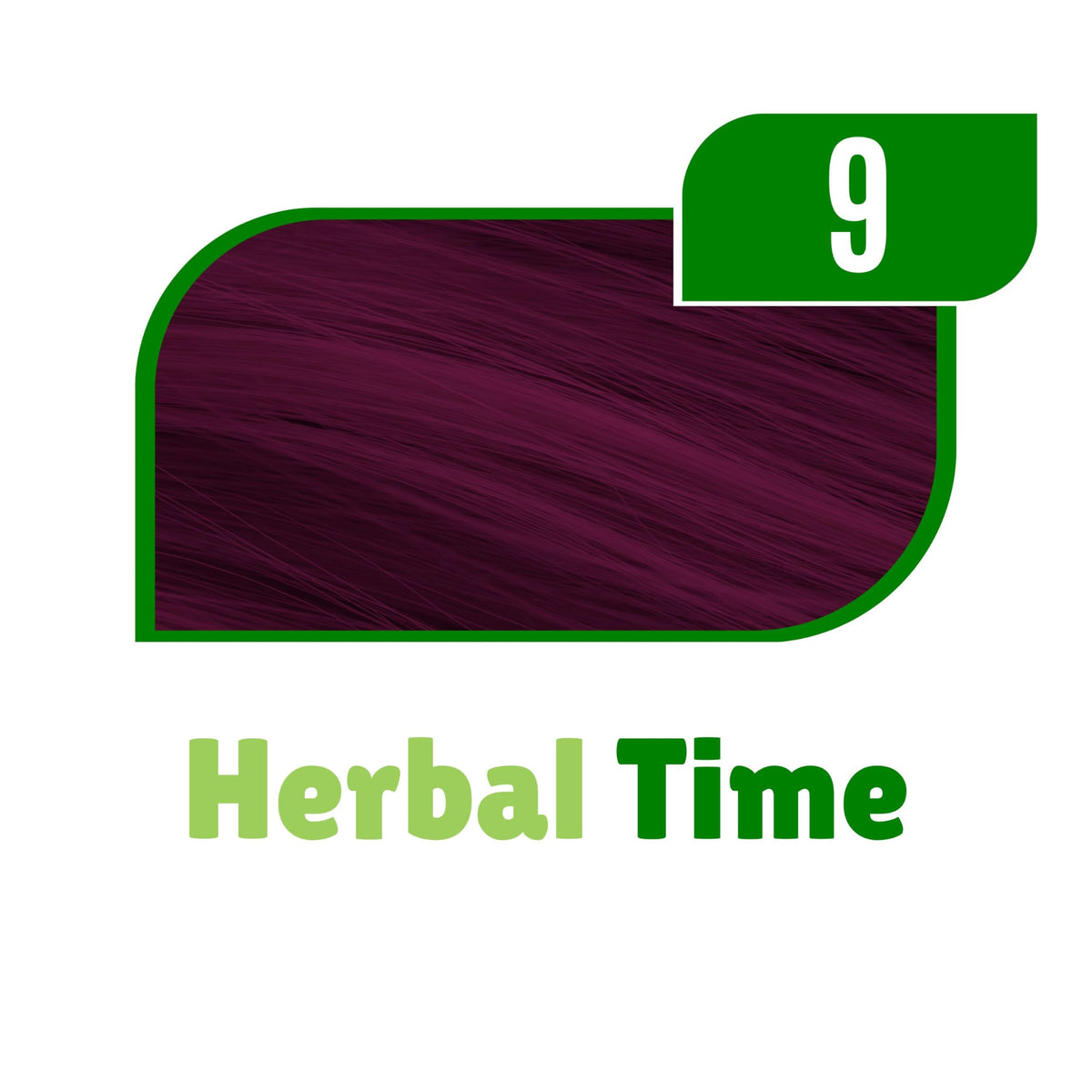 Herbal Time Henna Natural Color Aubergine Nº 9 | Coloring Cream With Nettle Extract | Gray Hair Cover | Temporary Dye | Ammonia, Sulfates, Parabens Free | 75 ml