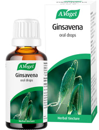 A.Vogel Ginsavena Drops | Herbal Food Supplement | Extract of Freshly Harvested Avena Sativa Herb & Eleutherococcus | Suitable for Vegans | 50ml
