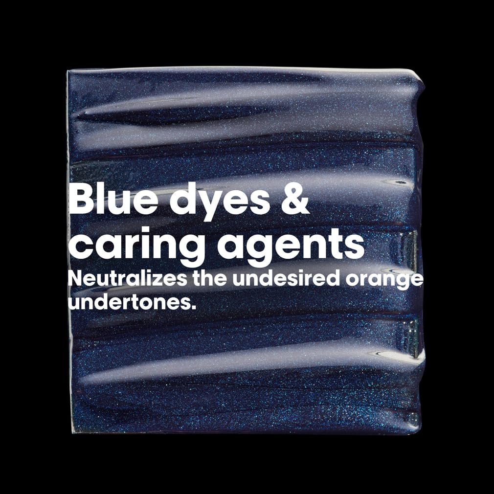 L'Oréal Professionnel Vitamino Color Spectrum Blue Tinted Shampoo 300ml, For Light Brown Coloured Hair, With Ferulic Acid + Citric Acid, Neutralise Undesired Orange Undertones