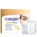 OKAQEE Collagen Under Eye Gel Patches - Hydrating Under Eye Patches with Hyaluronic Acid - Freeze Drying Collagen Eye Masks for Puffy Eyes, Fine Lines & Dark Circles - Eye Bags Remover for Women