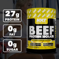 NXT Nutrition NXT Beef Protein Isolate 540g - High Protein Powder in Natural Amino Acids - Paleo, Keto Friendly - Dairy and Gluten Free | 540g (Pineapple)