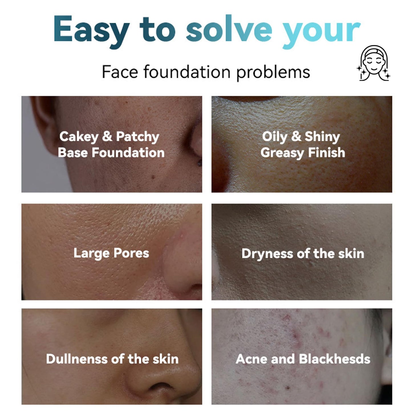 GEEWHILE Face Primer, Hydrating Primer Makeup, Long Lasting Primer Foundation Base, Brightening & Moisturizing Makeup Base, Non-Sticky Non-Greasy Face Grip Primer, Smooth Colour Corrector