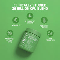 Vaginal Probiotics for Women - 26 Billion CFU with Prebiotics, Pineapple & Cranberry - Support Vaginal pH Balance, Yeast, Odour, Gut & Intimate Flora - Women’s Probiotic Supplement - 60 Capsules