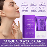 QUANHAO Ah-8 Firming Neck Cream 120g, Neck Firming Creams Contain Hexapeptide, Reduce Wrinkles Fine Lines And Double Chin, Firm And Lift Sagging Skin, With Double Roller Massage, Tighten And Lift Neck Cream