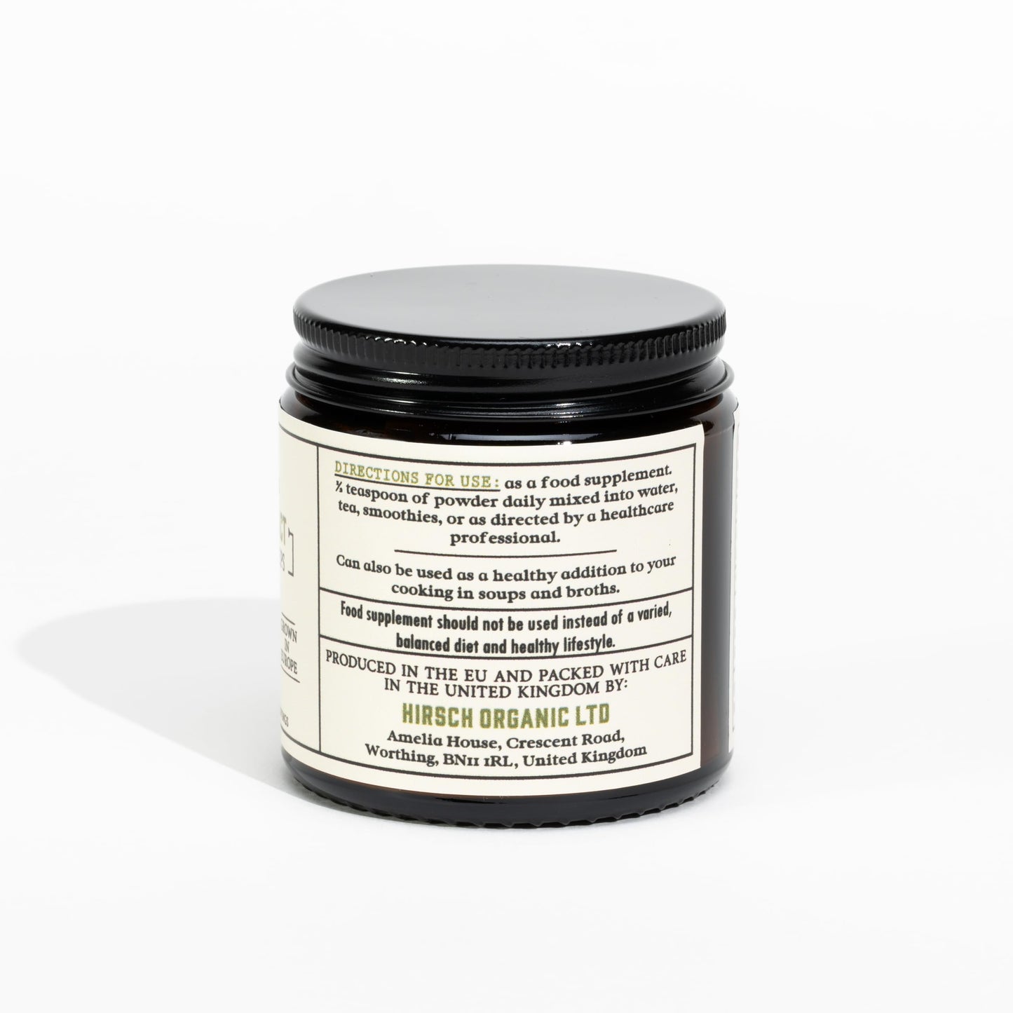 Hirsch Organic Cordyceps Sinensis High Strength Extract Powder - Organically Grown in The EU - Non-GMO - No Added Fillers