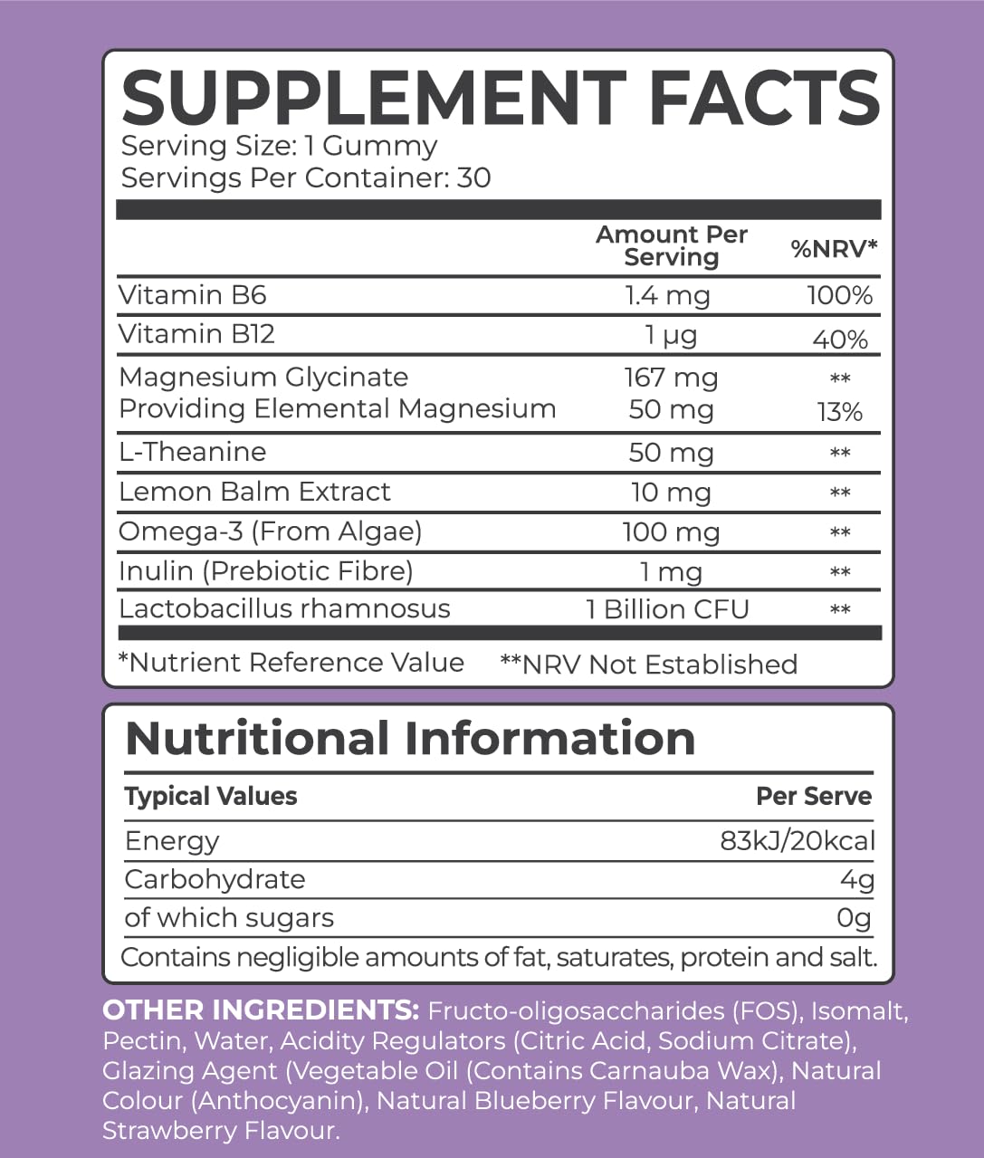 8 Hour Sleepwell Kids L Theanine Gummies – 50mg with Magnesium Glycinate & Prebiotics to Improve Kids Concentration & Focus | Sugar-Free, Vegan & Chewable | Ages 3+ | Berry Flavour | 1 Month Supply