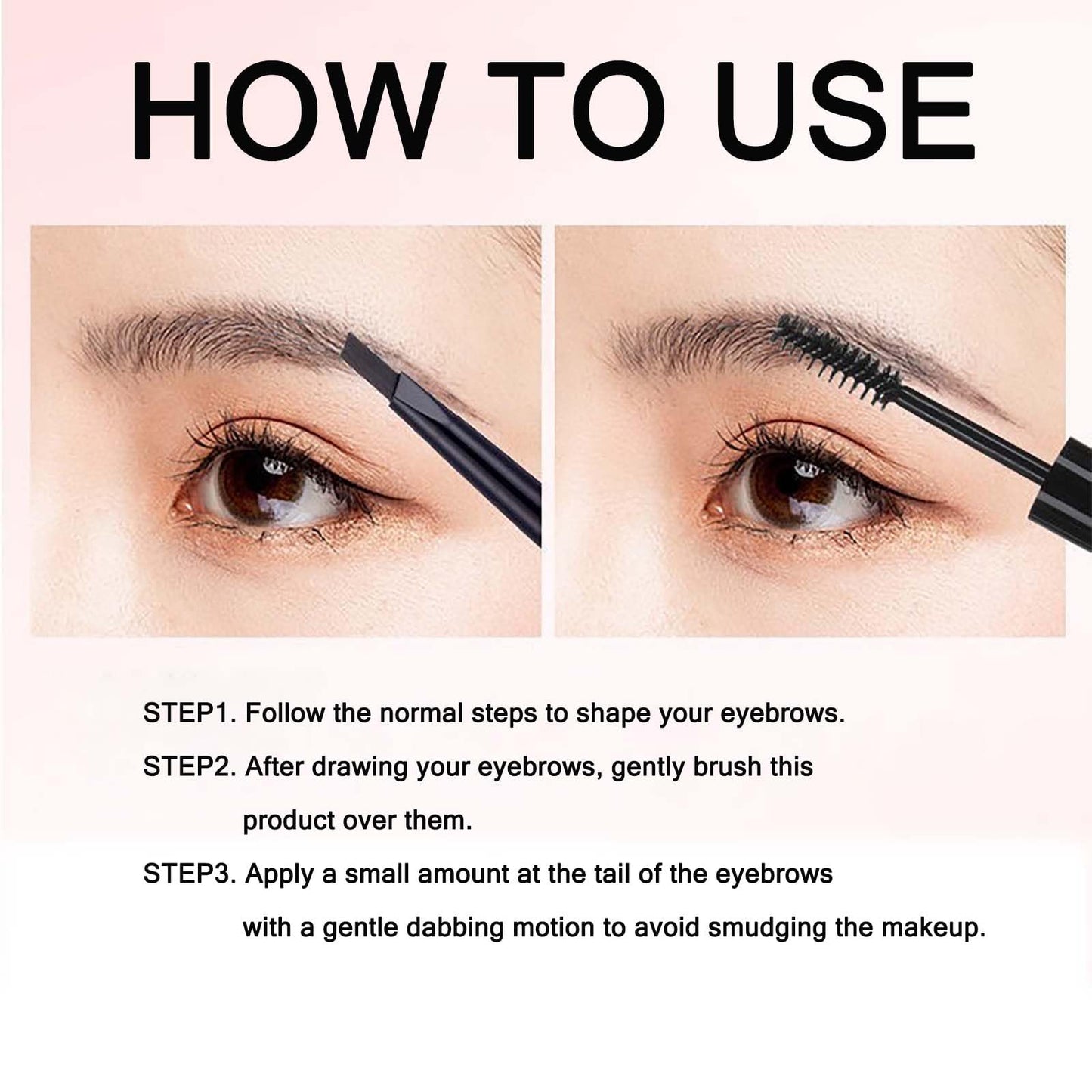 KKwoter Eyebrow Gel - Clear, Long-Lasting, Sweat-Resistant, Fast-Drying, Non-Sticky - for Flawlessly Styled Brows