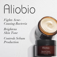 Acne Spot Treatment Cream Aliobio for Acne Scar Pimple Cream for Face & Back Acne Anti-Blemish Care 60g, yellow
