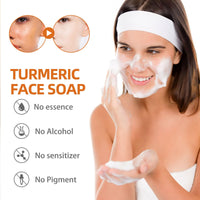 Angivlga Turmeric Soap,Natural Handmade Soap Bar For Dark Spot Corrector,Face,Body