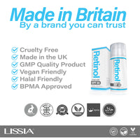 Retinol Cream with SPF30 - (Double Size) 100ml | Made in the UK - Anti Aging Face Cream for Day or Night, Vitamin A & E | Cruelty Free