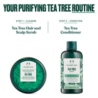 The Body Shop Tea Tree Hair & Scalp Scrub (1x 240ml), Purifying & Balancing Hair & Scalp Scrub, Exfoliate Scrub with Salt Crystals, Vegan Haircare for Oily Hair and Scalps
