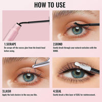 2 Pcs Bond and Seal Lash Glue, Cluster Lash Glue with 72h Hold, Waterproof Bond and Seal for Eyelash Extensions Beginners Self Use at Home - A Surprise Choice