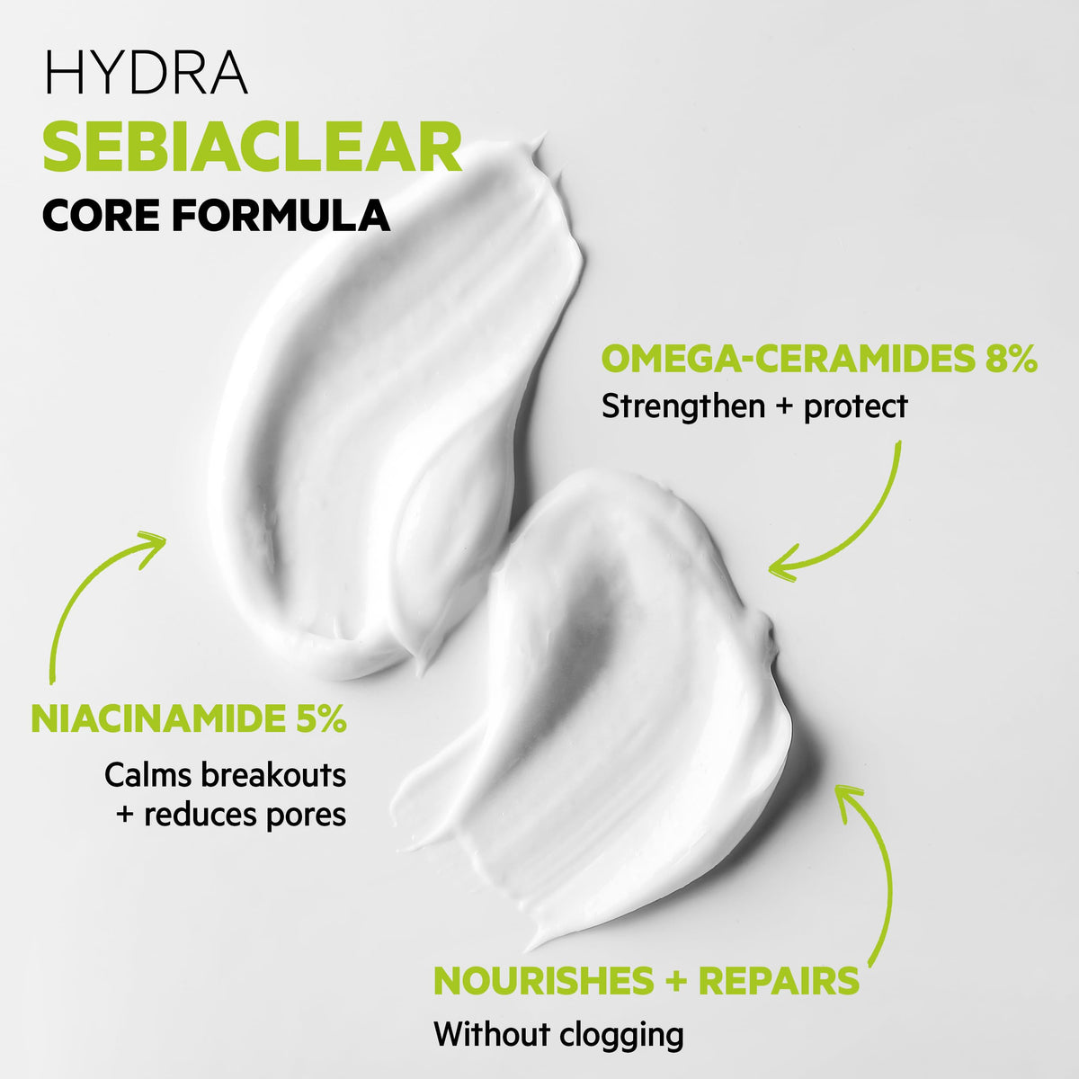 SVR SEBIACLEAR HYDRA - Face Moisturiser for Oily & Acne-Prone Skin – Non-Comedogenic Cream with Niacinamide & Omega Ceramides – Soothing 48hr Hydration – Acne Treatment Skincare, 40ml
