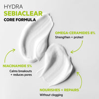 SVR SEBIACLEAR HYDRA - Face Moisturiser for Oily & Acne-Prone Skin – Non-Comedogenic Cream with Niacinamide & Omega Ceramides – Soothing 48hr Hydration – Acne Treatment Skincare, 40ml