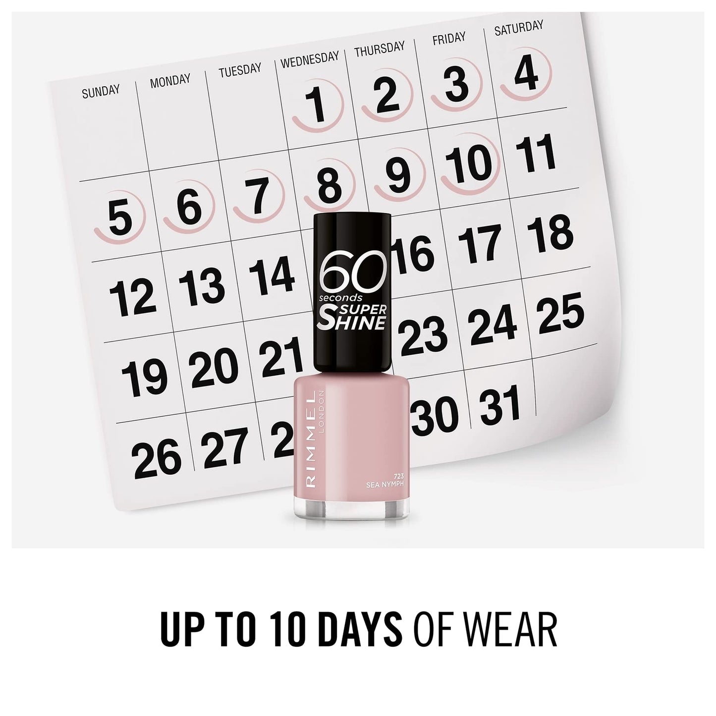 Rimmel 60 Seconds Super-Shine, 8ml, Sea Nymph