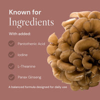 Known Tasty Multi Mushrooms Gummies - Lion’s Mane, Cordyceps - Immunity & Energy - Natural Blackcurrant Flavour - 60 Vegan Gummies, 2 Months Supply