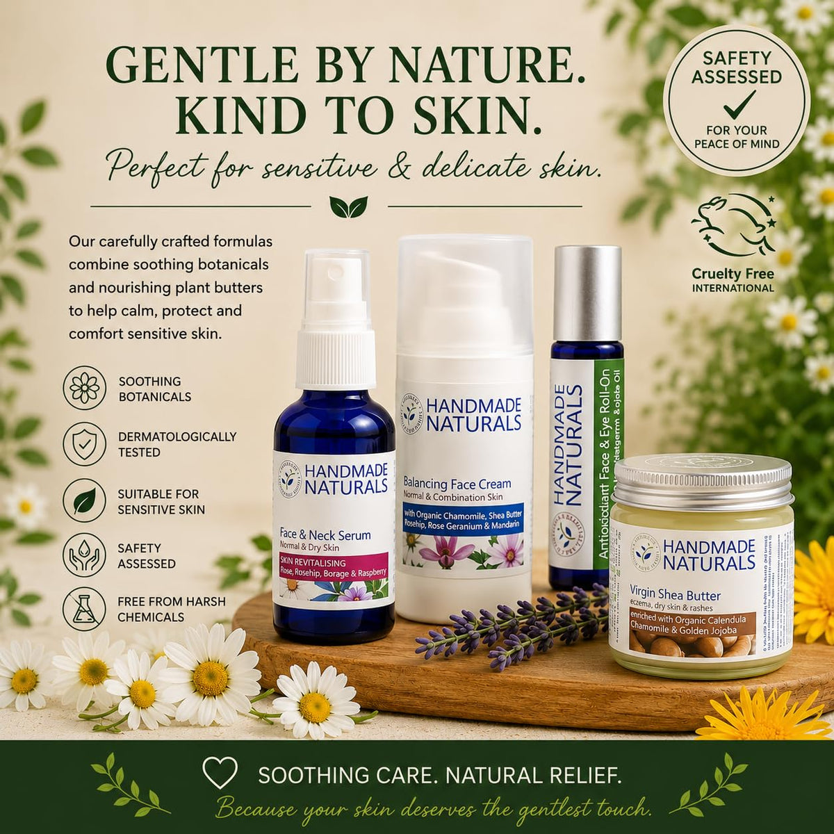 Handmade Naturals Lavender and Geranium Face Toner