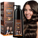 JRTTOSSE Instant Black Hair Shampoo 420ml - Semi-Permanent Black Hair Dye shampoo for Natural Hair, Lasts 30 Days, Fast Acting Formula for Men & Women (Dark Brown)