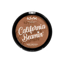 NYX PROFESSIONAL MAKEUP NYX Professional Makeup California Beamin' Face and Body Bronzer, Shimmery Pressed Powder, Large Format, Vegan Formula, Satin Finish, 14 g, Shade: Sunset Vibes