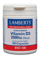 Lamberts LAMBERTS VITAMIN D3 2000IU 120 CAPS (50µG)