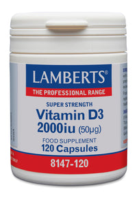 Lamberts LAMBERTS VITAMIN D3 2000IU 120 CAPS (50µG)