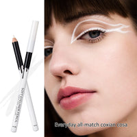 12PCS Erinde White Eyeliner Pencil, Soft Highlighter Gel Eyeliner Pencil