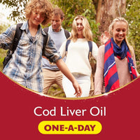 Seven Seas Cod Liver Oil Tablets With Omega-3, Fish Oil, One A Day, 4 Months Supply (120 Capsules), EPA & DHA, With High Strength Vitamin D & A