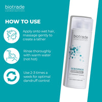 Biotrade sebomax Biotrade Sebomax Control Anti-Dandruff Shampoo with Undecylenic Acid – Anti-Itch Shampoo that Soothes Irritated Scalp and Removes Dandruff & Impurities – 200 ml