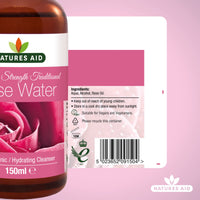 natures aid Natures Aid Premium Strength Traditional Rose Water, 150ml (Ingredients : Aqua , Alcohol, Rose Oil)