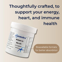 Metabolics Multiple for Men 40+ Multivitamin Supplement for Men Over 40- Containing Over 30 Active Ingredients- Made in The UK