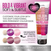 Knight & Wilson Colour-Freedom 150ml Magenta Dream Purple Semi-Permanent Hair Colour - Ultra-Vibrant Vegan Friendly Colour Mask with Shine Booster Complex - Ammonia Free Colour Lasts Up To 6-10 Washes