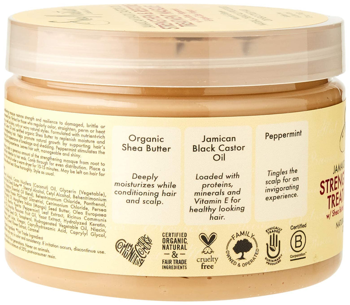 SHEA MOISTURE Shea Moisture amaican Black Castor Oil Strengthen Grow and Restore Treatment Masque, 12oz