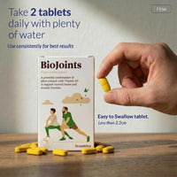 Bionutrica BioJoints- Pack of 3 (60X3=180 Tabs)-A Powerful Combo of Glucosamine, Chondroitin, MSM, hyaluronic Acid, Vitamin D3 & Turmeric for Natural Joint, Bone & Muscle-GMP Certified- 3 Months Supply