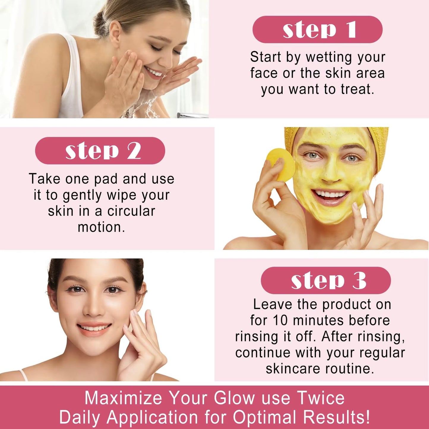 THE ISMA Kojic Acid and Turmeric Pads, 60pcs Turmeric Kojic Acid Cleansing Pads, Facial Sponges for Cleansing, Balance Skin Oil And Water,Gentle & Non-Irritating