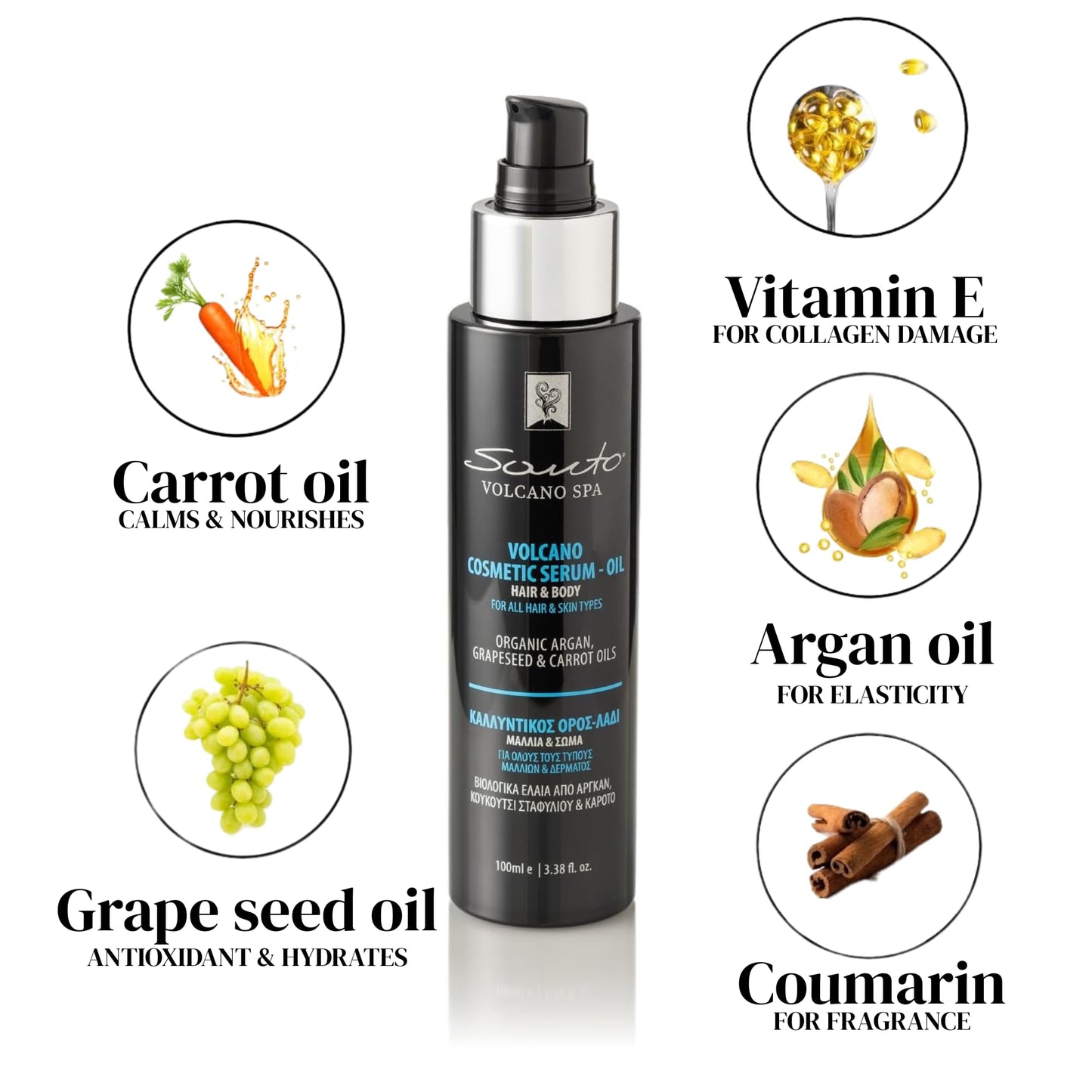 Santo Volcano Cosmetic Serum - Oil 100 ml