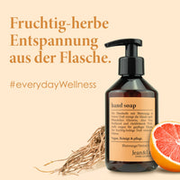 Jean & Len Hand Soap Fruity Scented of Blood Orange and Woody Vetiver 250 ml