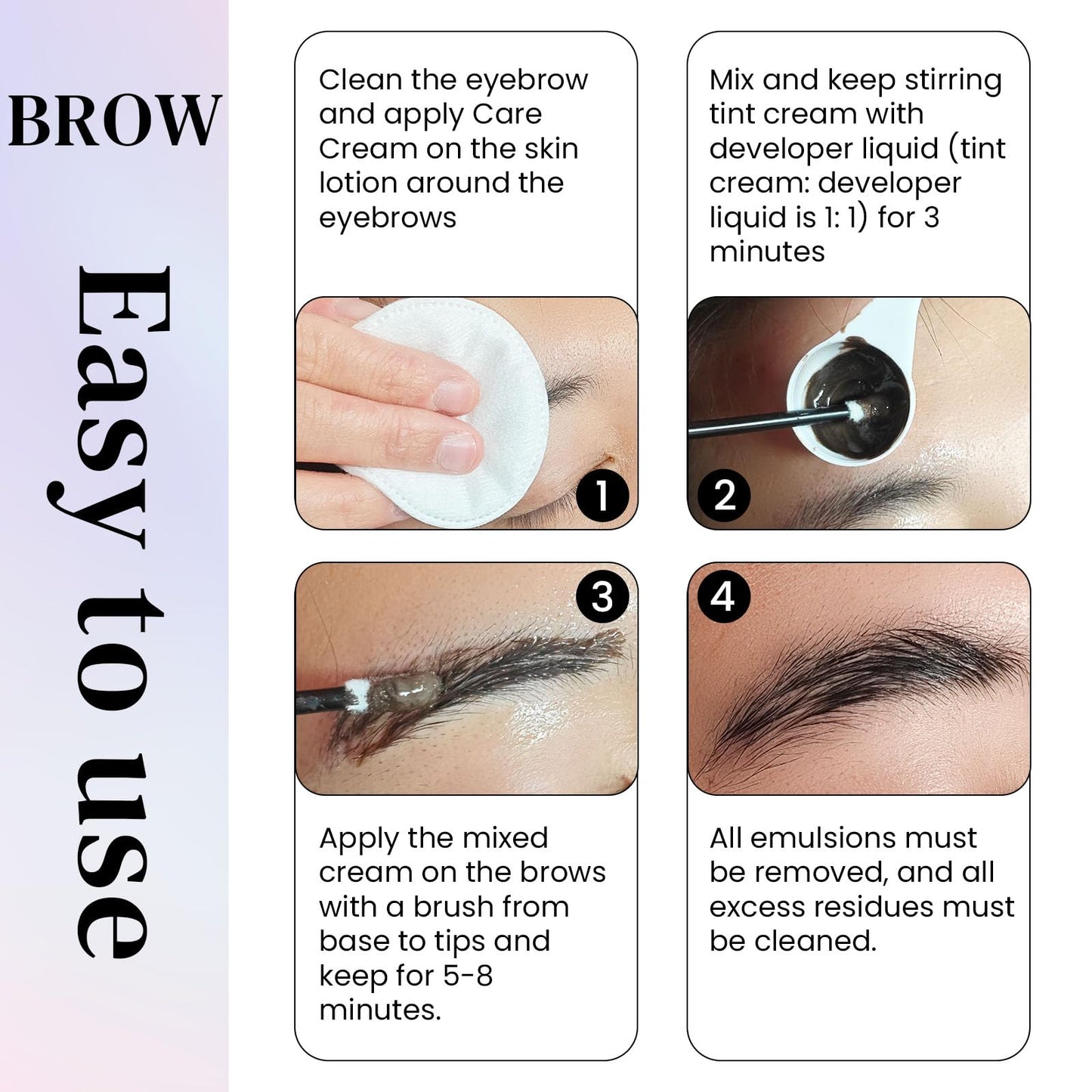 15ml Lash Tint Kit Black, Libeauty Eyelash Dye, Brow Tint Kit, Large Capacity Eyelash Tint, Natural Standard Effect, With a Full Set of Tools for Home and Salon Use