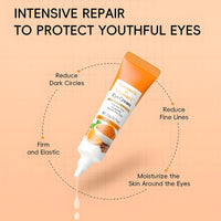 Generic Vitamin C Turmeric Eye Cream for Dark Circles and Puffy Eyes, Moisturizing Under Eye Brightener, Lightweight Anti-Aging Skincare for All Skin Types