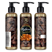 AROMATIKA trust the power of nature Massage Oil Sandalwood - Nurturing Body Oil for Partner Massages | 200 ml Pump Bottle | - Most Trusted Natural Cosmetic Body Oil with Aroma - for Massaging and Enjoying | in Tested SPA Quality