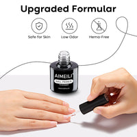 AIMEILI Nail Primer for UV Gel Nails and Acrylic Powder, 10ml No Cure Nail Prep Bonder, Strong Gel Polish Adhesion, Prevents Lifting & Peeling