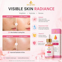 RSAFSBY Arbutin Face Serum with Hyaluronic Acid, Vitamin C & Ceramide – Brightening & Hydrating Anti-Aging Serum for Dark Spots, Hyperpigmentation, Acne Scars & Uneven Skin Tone – 30ml