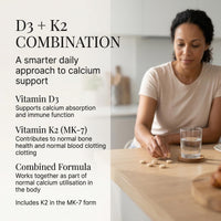 Sky Premium Life Vitamin D3 2200 IU (55µg) with Vitamin K2 MK7 (45µg) – Immune System, Bones, Teeth & Muscle Support – 1-A-Day Easy Swallow Tablets – 60 Tablets (2 Month Supply) – Halal & GMP Quality