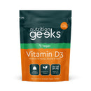 Nutrition Geeks Vegan Vitamin D 1000iu Tablets - 180 Easy-Swallow Plant-Based Algae Vitamin D Tablets, 6 Month Supply - VIT D3 High Strength Immune Support - Highest Grade Certified UK Made Vegan Vitamin D3 1000iu