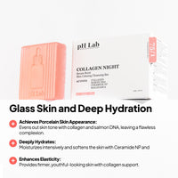 PhLab Collagen Night Soap Bar, Skin Calming Cleasing Bar, Improves Skin Elasticity, Renewed and Firming Skin, 50gr