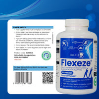The Good Vitamin Company Flexeze: 1 Month Supply, 90 Capsules - UK-Made for Natural Joint Care