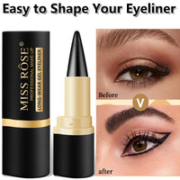 BQQCOB Natural Black Gel Eyeliner Cream - Waterproof Waterline Eyeliner Pencil, Long Lasting Smudge Proof Eyeliner Pens Makeup for Create Statement Eye Look