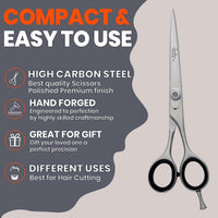Sandbros SANDBROS 7 INCH Professional Hairdressing Scissors Barber Hair Cutting Salon Shears 7 Inch Razor Sharp